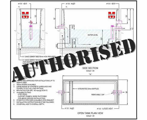 WA Water Authority approval trade waste device