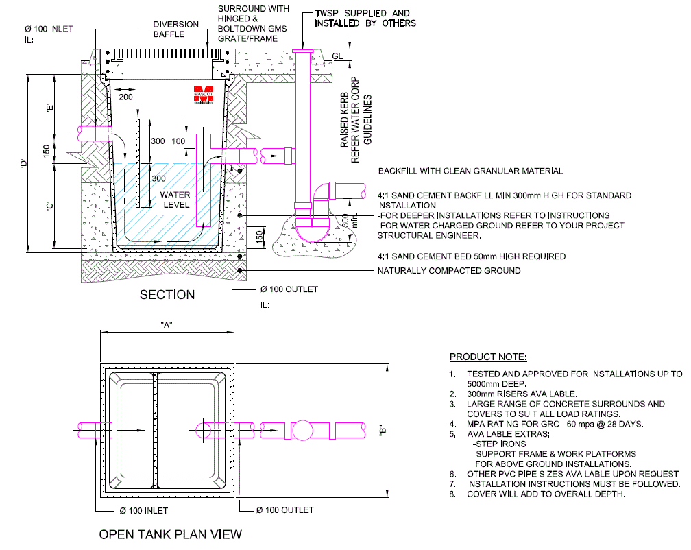 WA Cooling Pit / Boiler Blowdown | Mascot Engineering